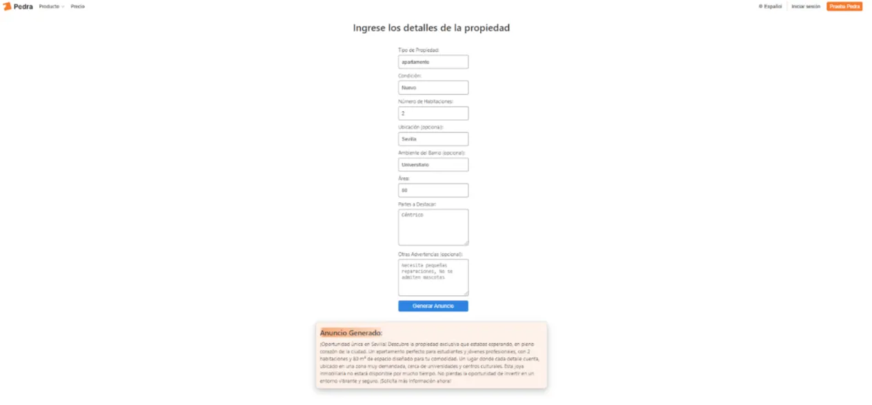 Tool to generate real estate phrases
