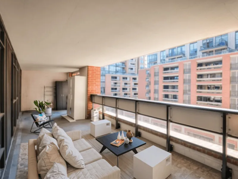 Terraço após a renderização