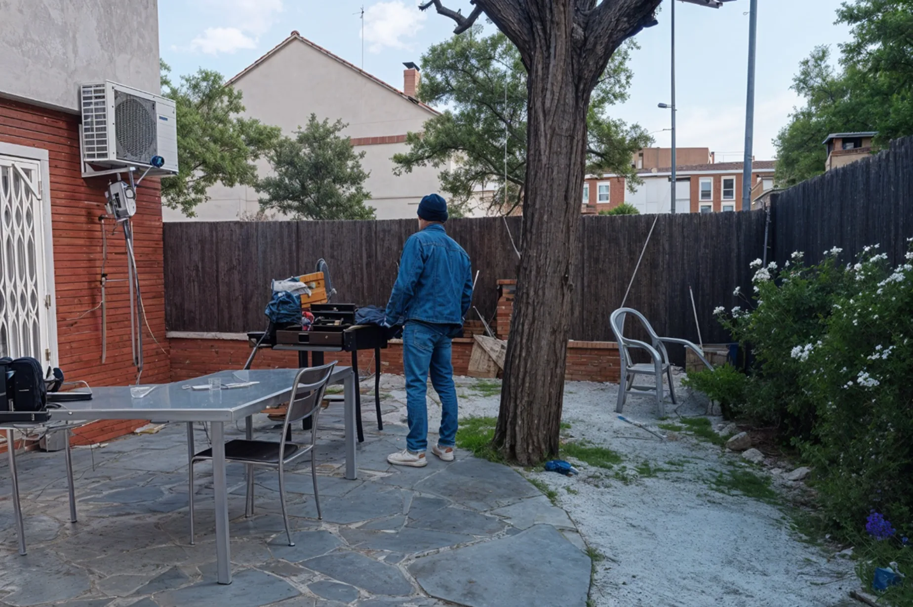 Garden exterior staging example 1 before