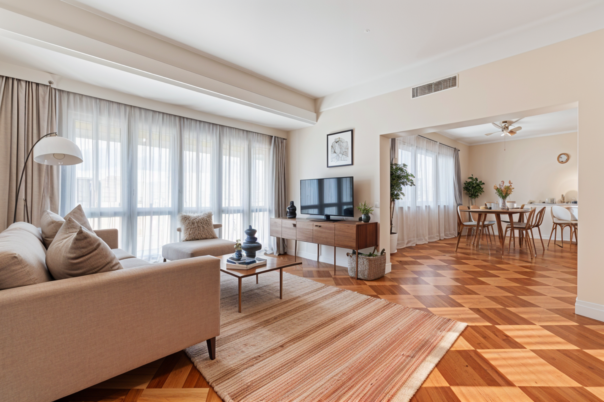 Interior staging example 1 after