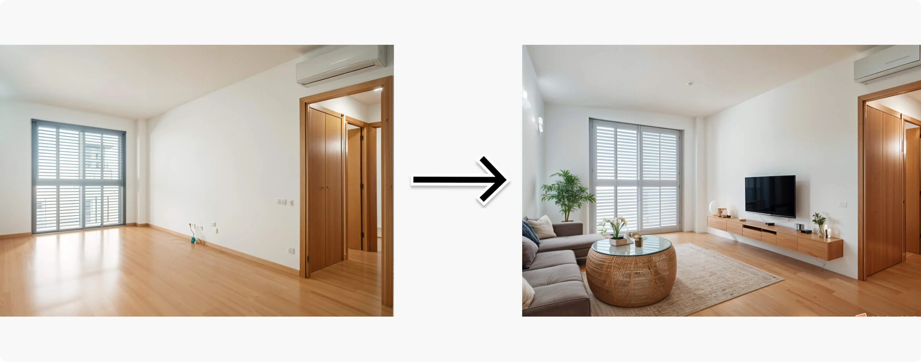 Home staging virtual en propiedad de obra nueva