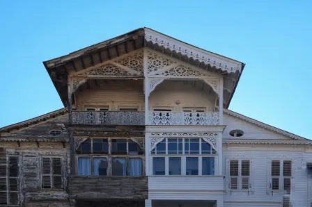 Neglected house and renovated house for sale