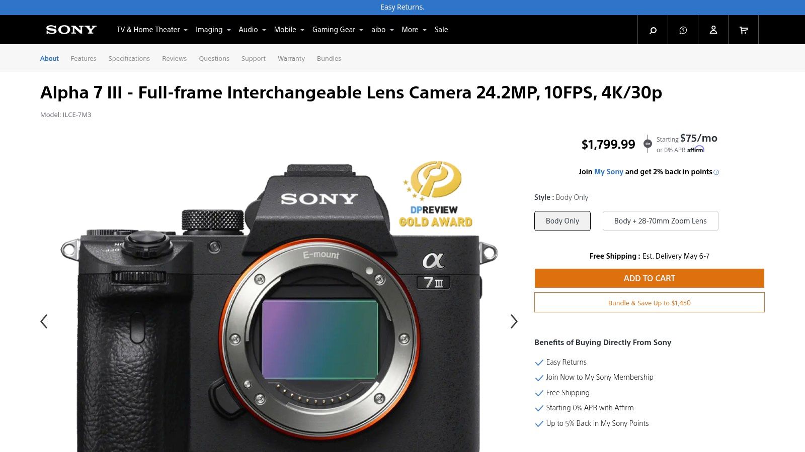 Sony Alpha a7 III