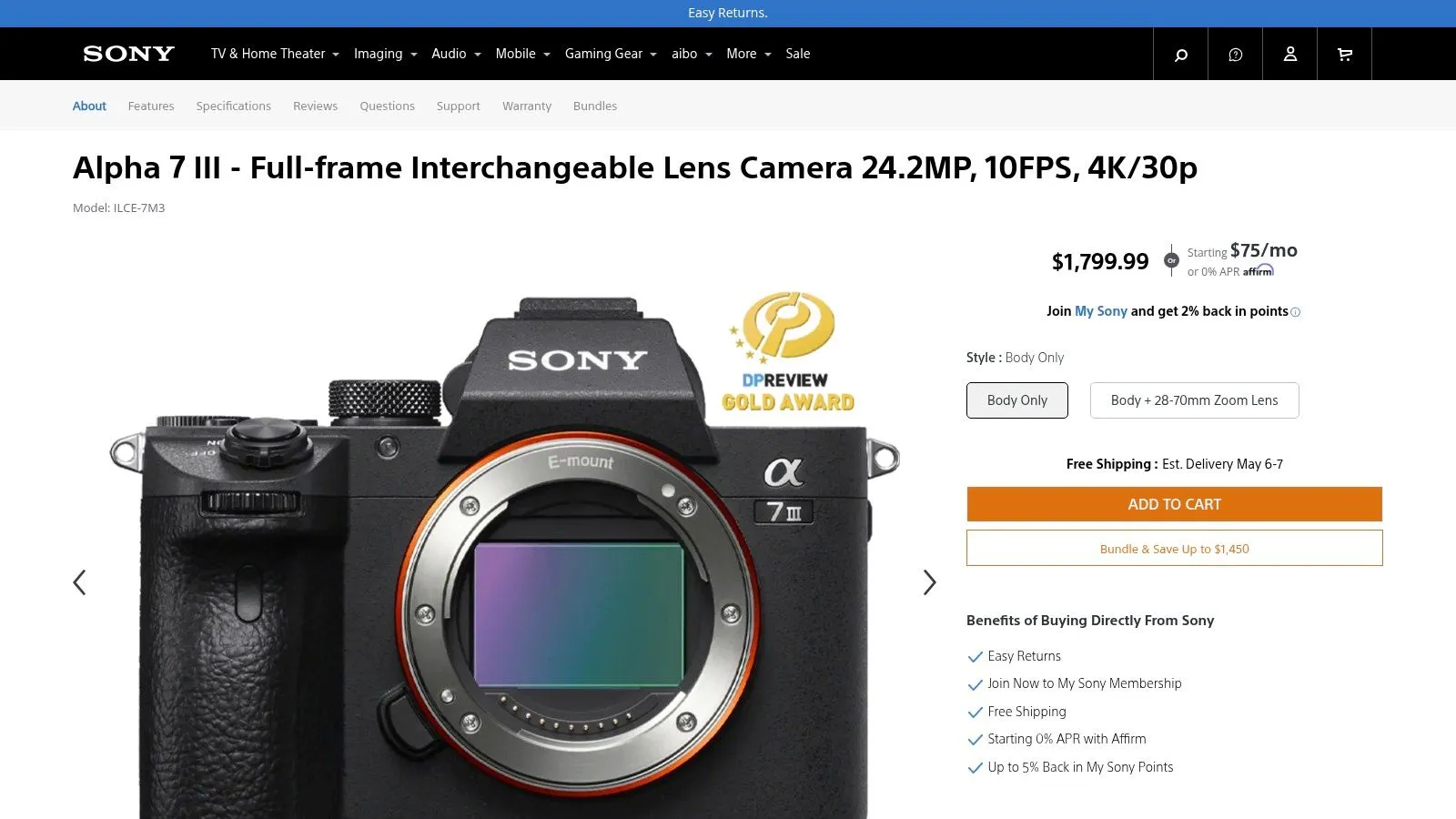 Sony Alpha a7 III