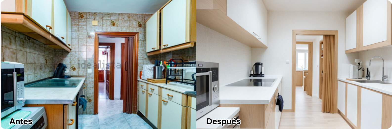 Home Staging Ejemplo: Cocina antes y después