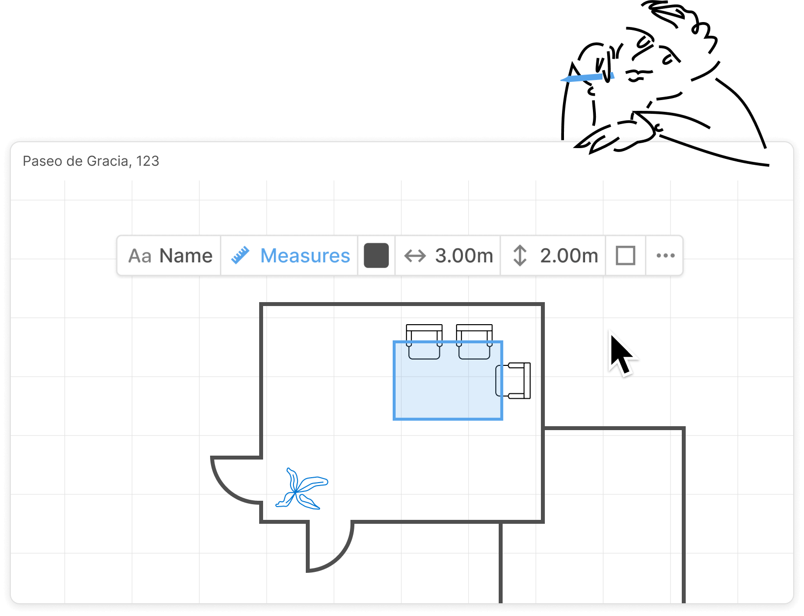 Tool To Make Floor Plan For Real Estae Properties – Software Screenshot