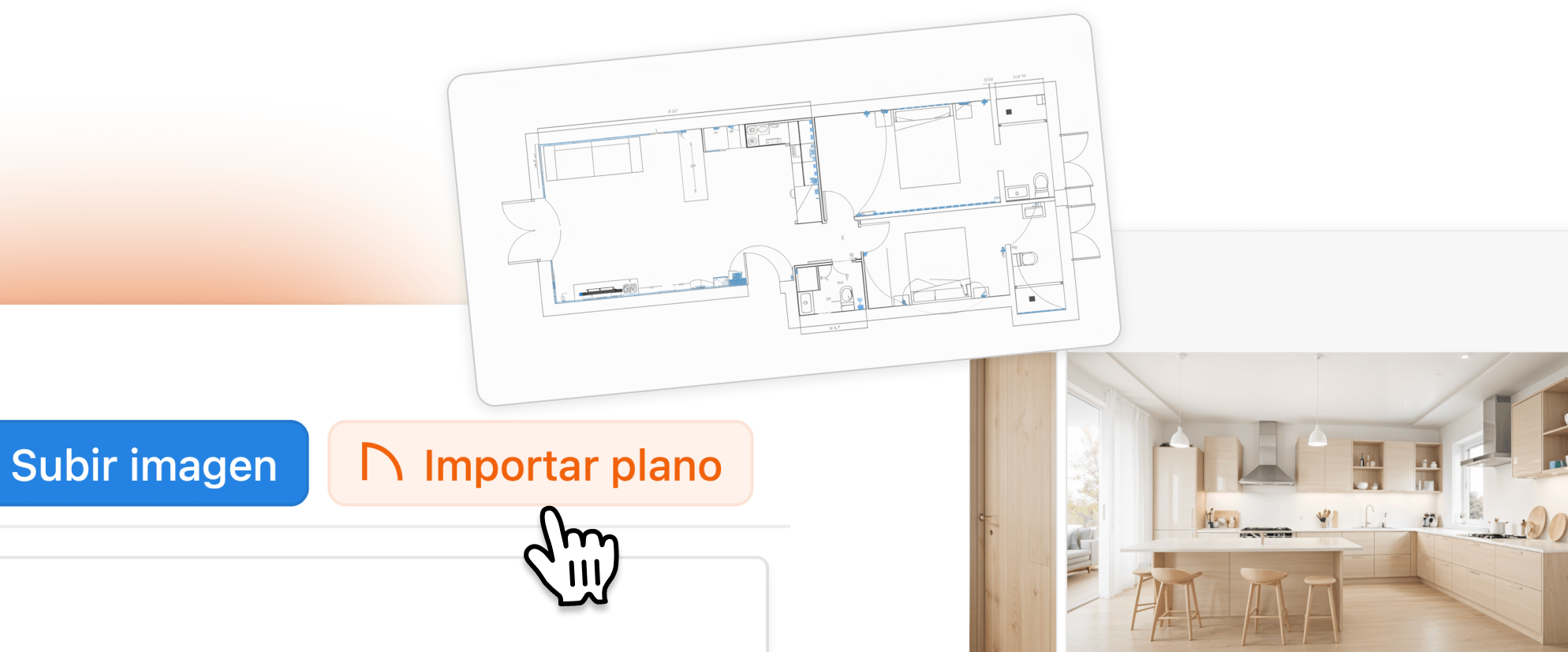 Virtual home staging tools with AI, floor plan renders - Software screenshot