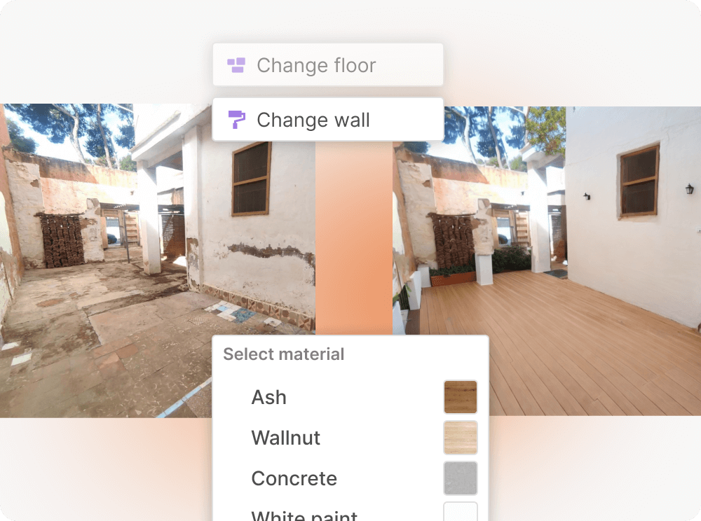 AI Tool To Change Floors And Walls Virtually – Software screenshot