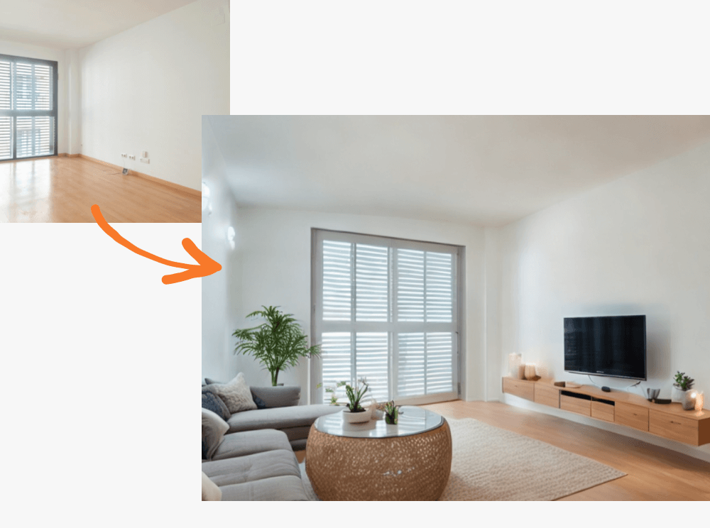 Create virtual home staging