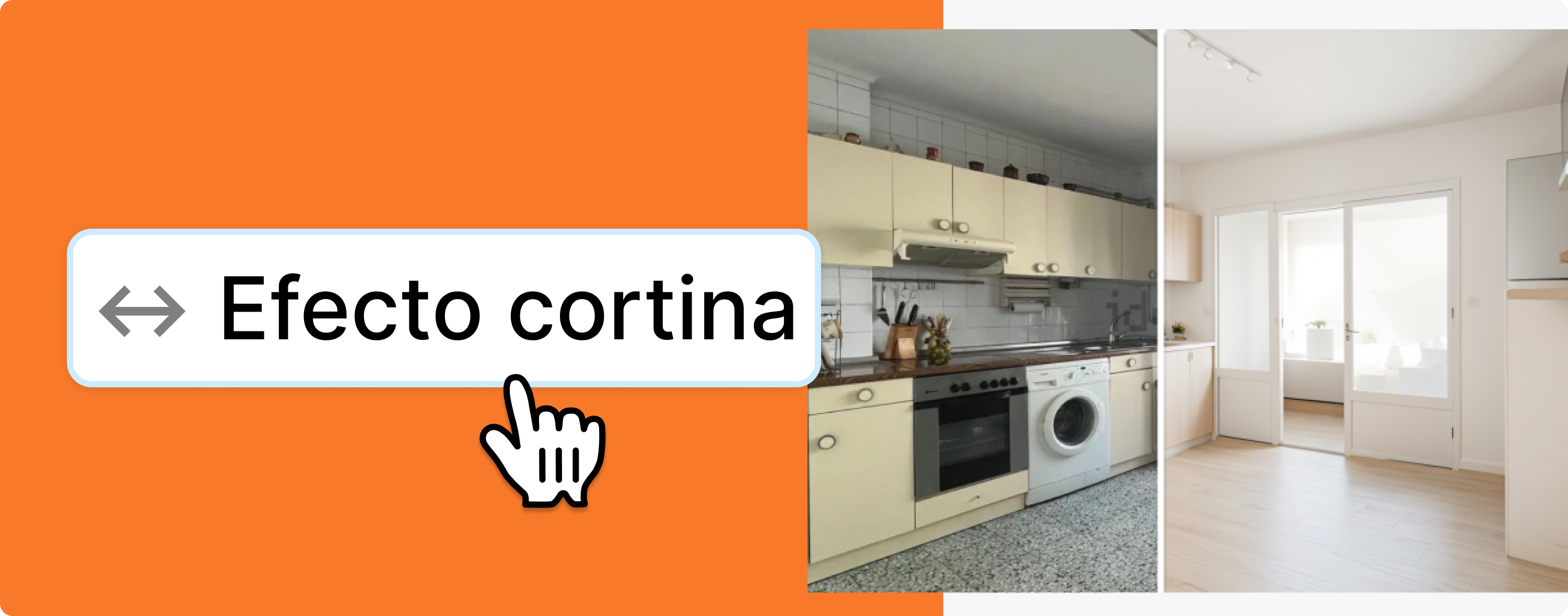 Cómo crear un efecto cortina - Captura de pantalla del software Pedra