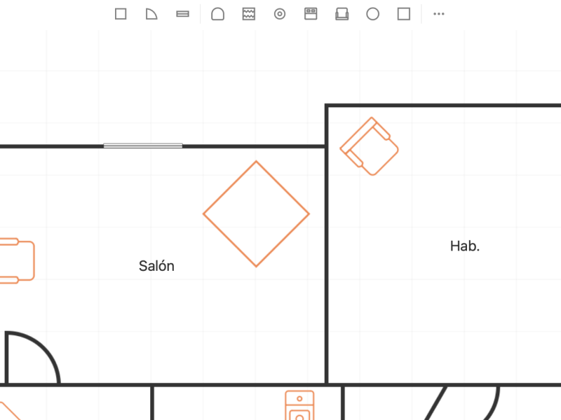 So nutzen Sie das Grundriss-Tool – Screenshot der Pedra-Software