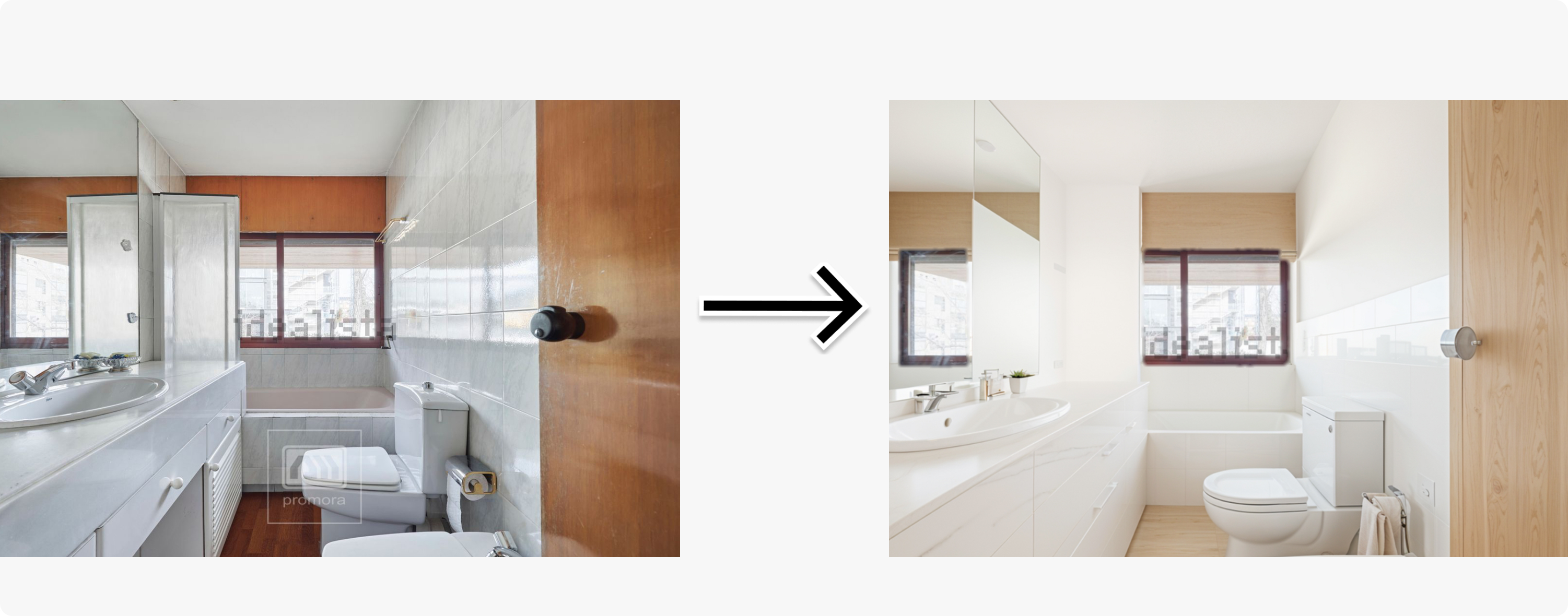 Cómo crear un home staging virtual de baño – Ejemplos