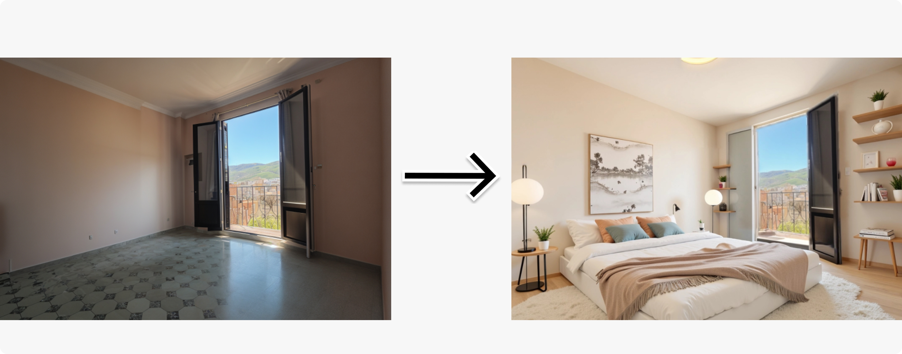 How to create virtual home staging for a bedroom – Examples