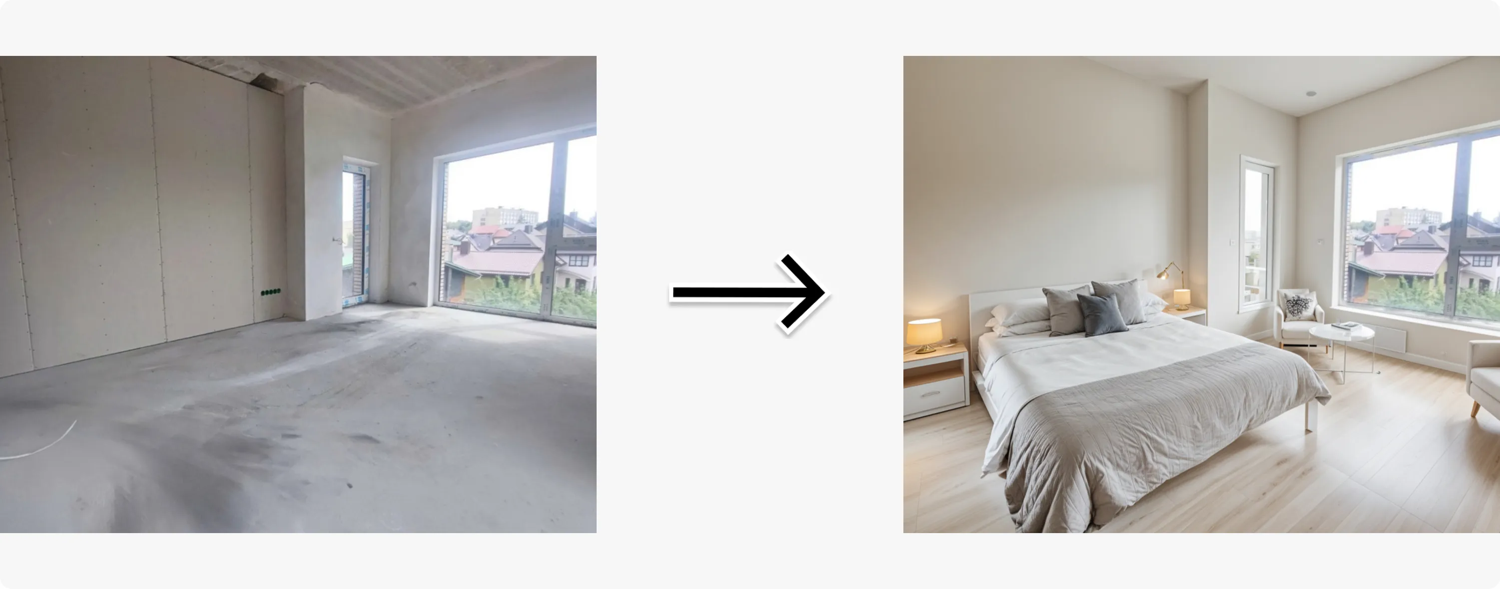 How to create a virtual home staging of a property under construction – Examples