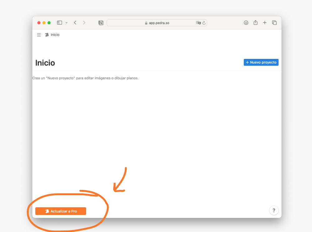 Dale a 'Actualizar a Pro'