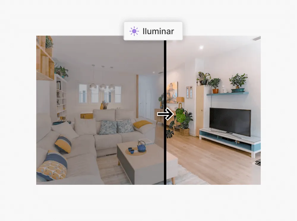 Ilumina habitaciones muy oscuras