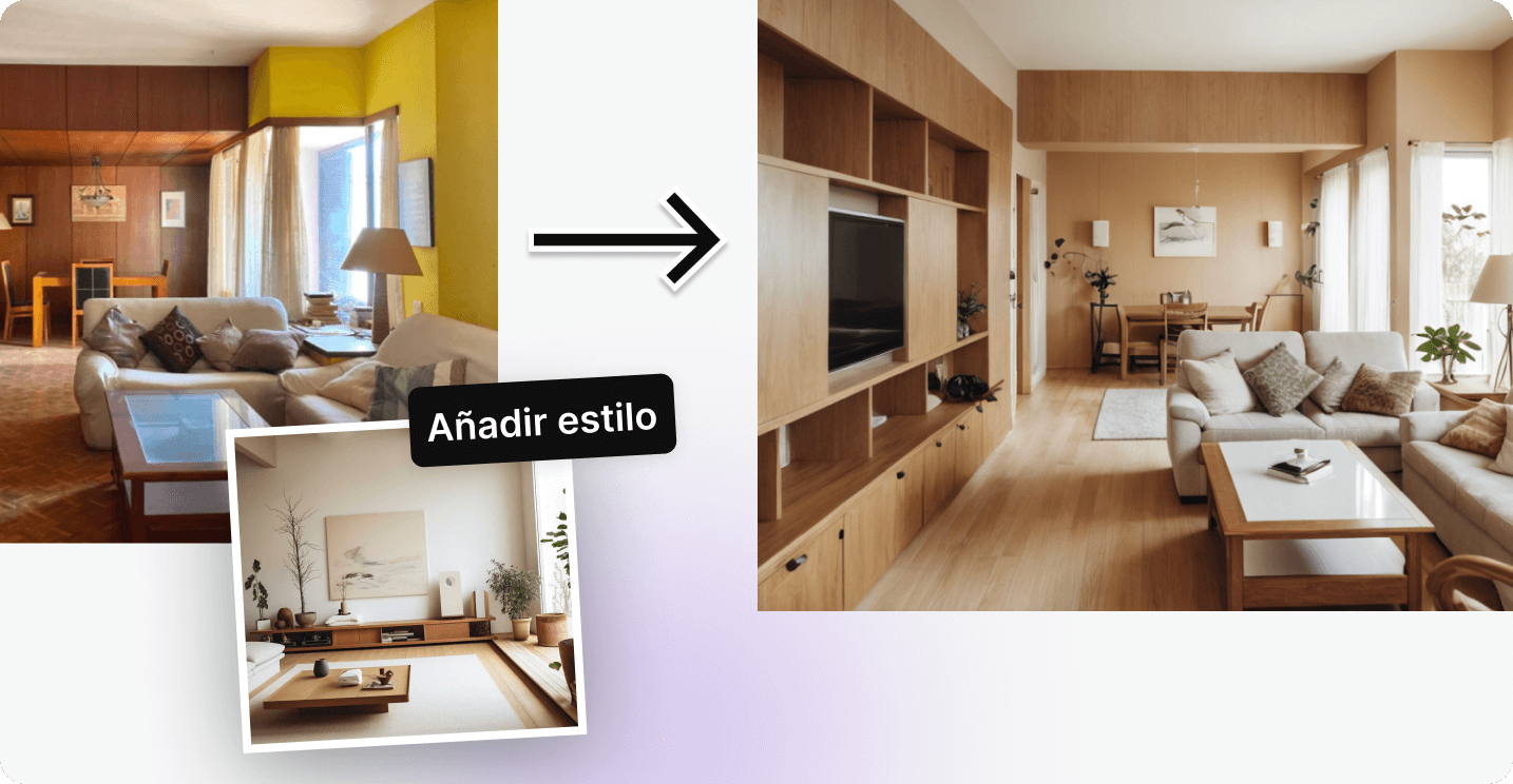 Exemple de rénovation avec un style personnalisé