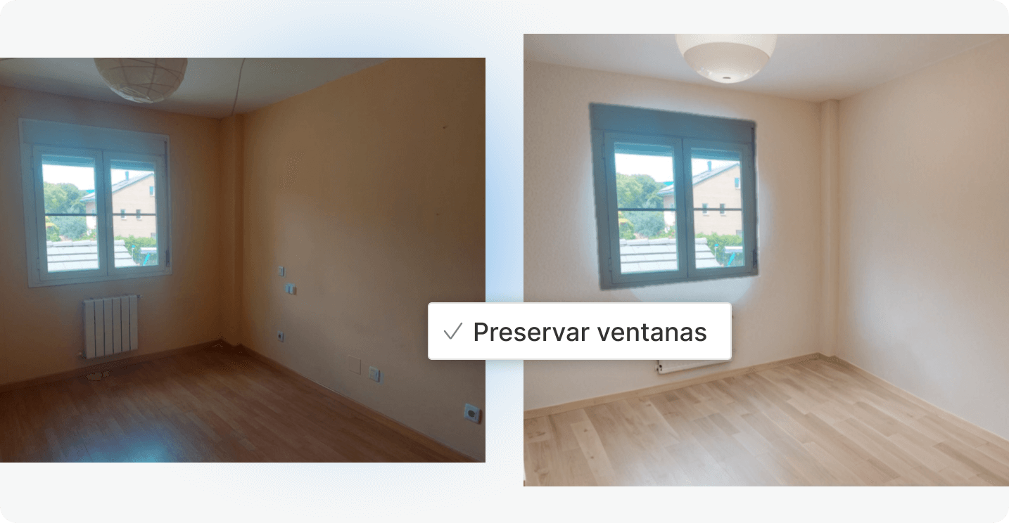 Ejemplo de preservación de ventanas