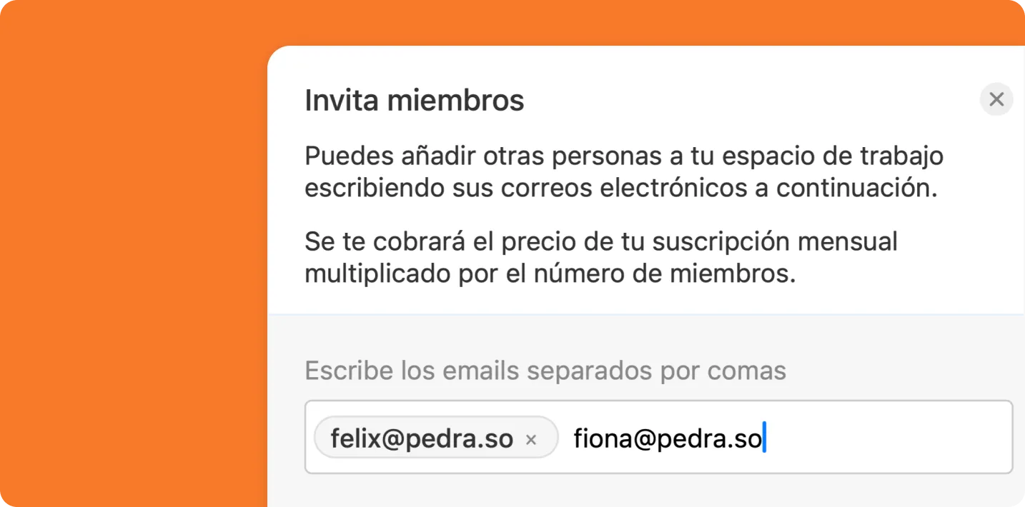 Workspace invitation feature