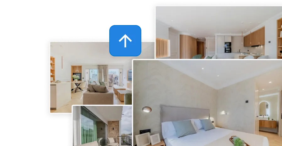 Pedra-Oberfläche zeigt den Prozess der Erstellung von Immobilienvideos aus Fotos