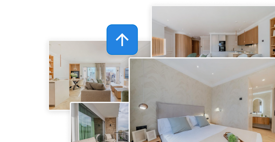 Interface Pedra montrant le processus de création de vidéos immobilières à partir de photos